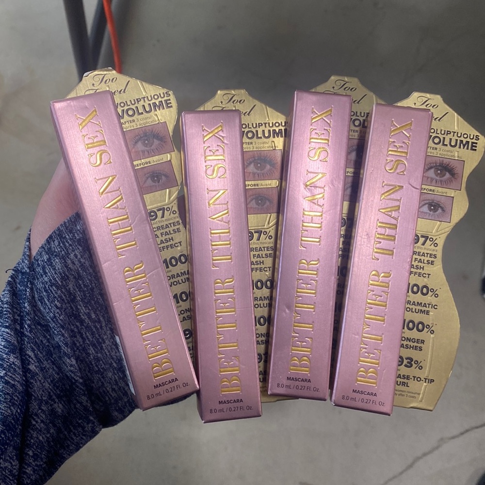 Lot- 4 Brand New Never Opened Better Than Sex Mascara